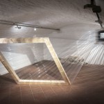 Fichte, Folie 20/02, Installation in der Galerie im Ganserhaus, Wasserburg/Inn, 2020