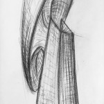 charcoal on paper, 76 x 36 cm, 2012
