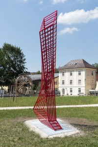 Stahl 10/06, 360 x 225 x 75 cm, 2010/2019 Salinenpark Traunstein