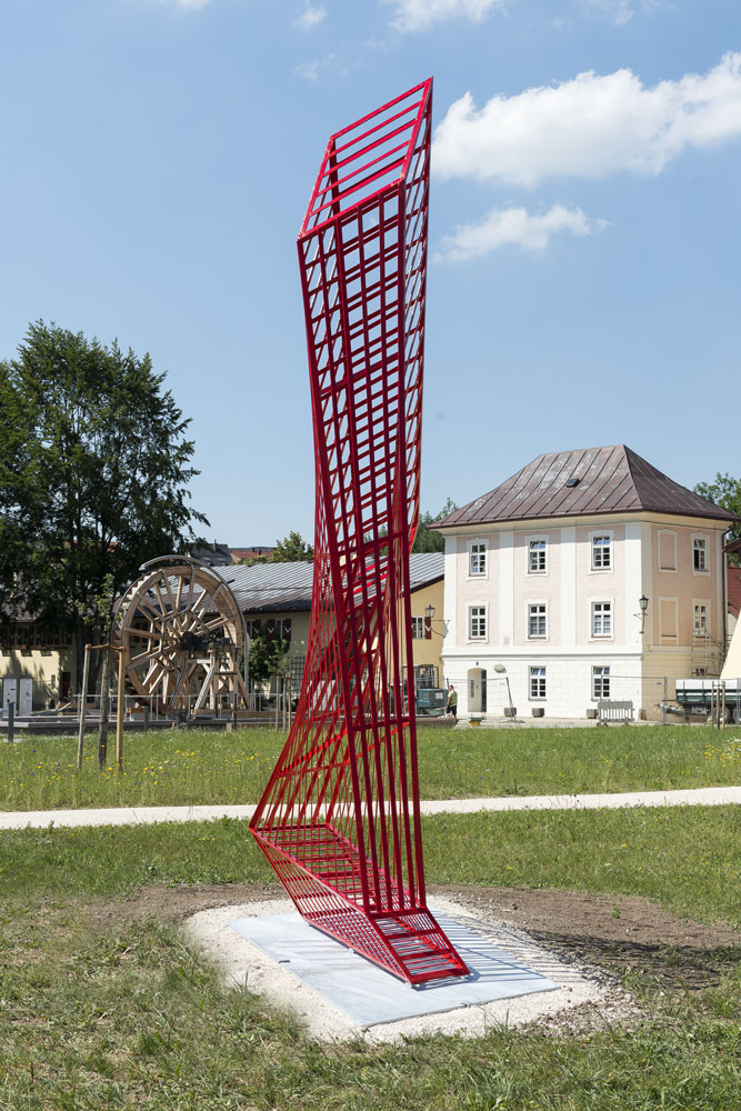 steel 10/06, 360 x 225 x 75 cm, 2010/2019 Salinenpark Traunstein
